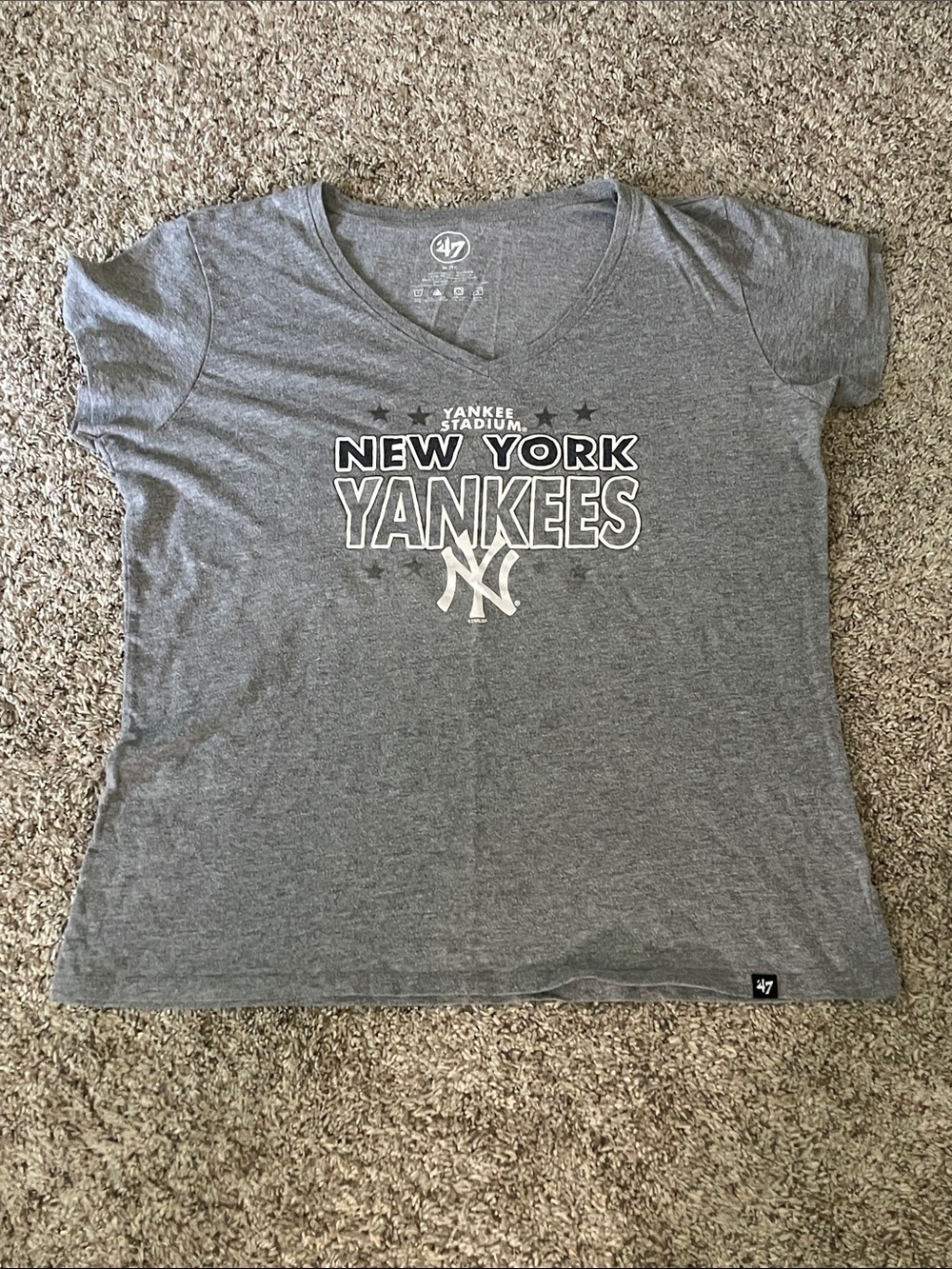 Women’s XL Cotton & Polyester Yankee Stadium NY Graphic T-shirt